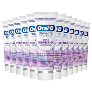 12x Dentifrice Oral-B 3DWhite Advanced Luxe Perfection 75 ml