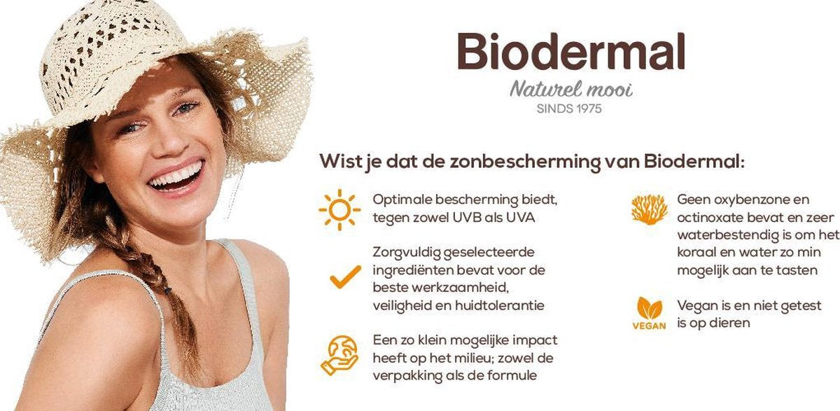 Biodermal Zonnelotion Gevoelige Huid - zonnebrand voor de gevoelige huid - Spf 50 - 100 ml