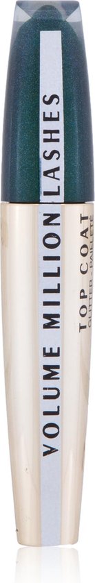 Mascara Volume Million Lashes Glitter Top Coat de L'Oréal Paris, gel pailleté transparent