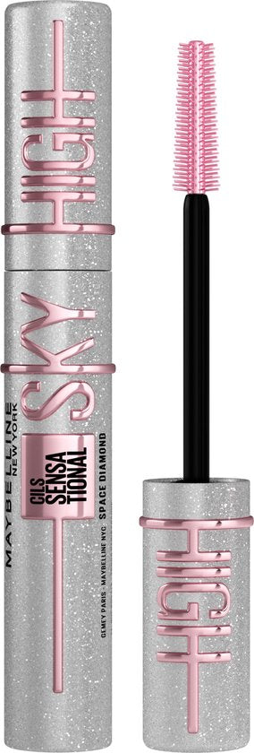 Maybelline New York Lash Sensational Sky High Mascara Space Diamond Glitter Topcoat et volume naturel