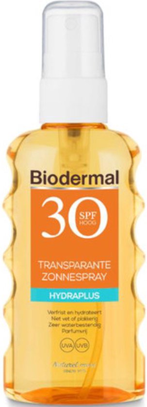 Biodermal sunscreen - Hydraplus - Transparent sunscreen spray SPF30 - 175ml