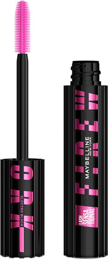 Maybelline New York Lash Sensational Firework mascara electro Black blijft 24 uur goed zitten - zwart