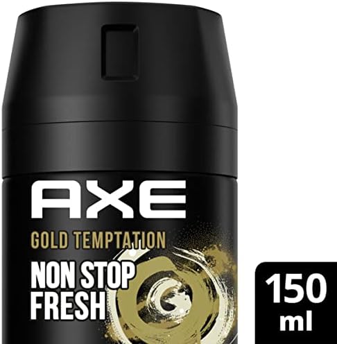 Axe Bodyspray Gold Temptation zonder aluminiumzouten, 6 x 150 ml