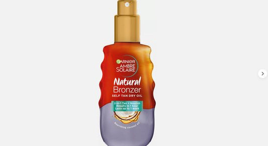 Garnier Ambre Solaire Huile Sèche Autobronzante Naturelle Bronzeuse - 150 ml