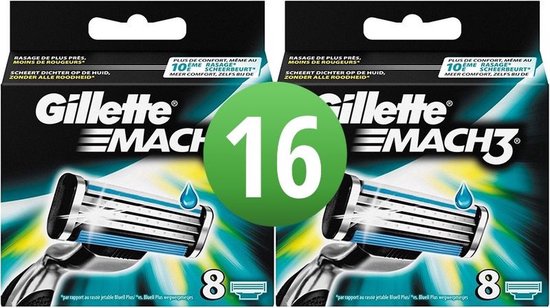 Lames de rasoir Gillette Mach3-16 pièces