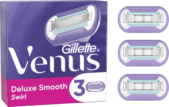Gillette Venus Deluxe Smooth Swirl - For a Smooth Shave - 3 Refill Blades