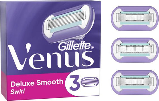 Gillette Venus Deluxe Smooth Swirl - Pour un rasage en douceur - 3 recharges de lames