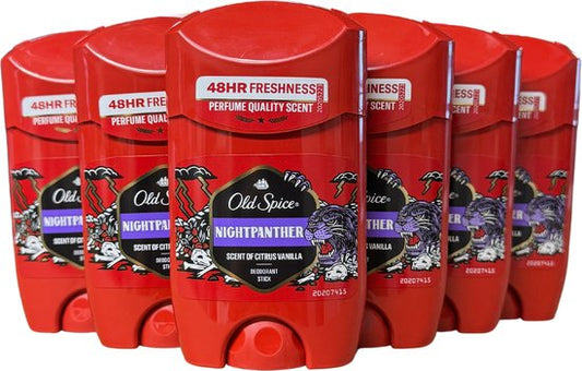 Déodorant Night Panther Stick Old Spice - Pack économique 6 x 50 ml