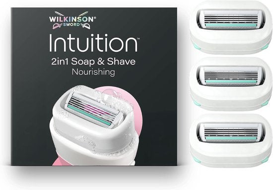 Wilkinson Sword Intuition Soap & Shave Nourishing, 3 reservemesjes
