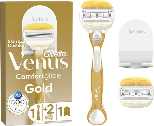 Gillette Venus ComfortGlide Coconut - 1 Handvat + 2 Scheermesjes + Douchehanger