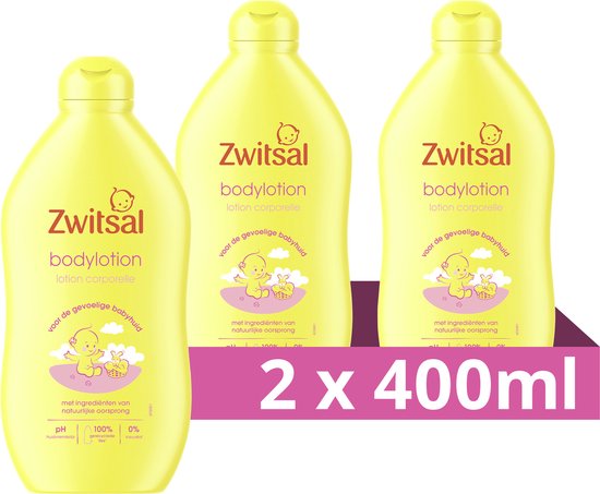 Zwitsal Baby Body Lotion - 2 x 400 ml - Value Pack