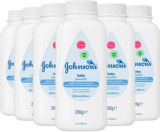 Johnson's Babypoeder Talkpoeder (Voordeelverpakking) - 6 x 200 g
