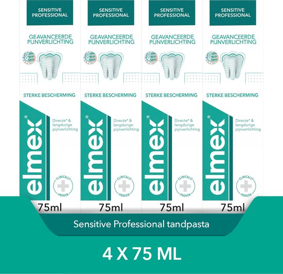 Elmex Sensitive Professional Tandpasta - 4 x 75 ml