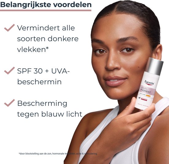 Eucerin Anti-Pigment Dagcreme voor Vrouwen - SPF 30 - Creme Vermindert Pigmentvlekken - Thiamidol - Skincare - 50 ml