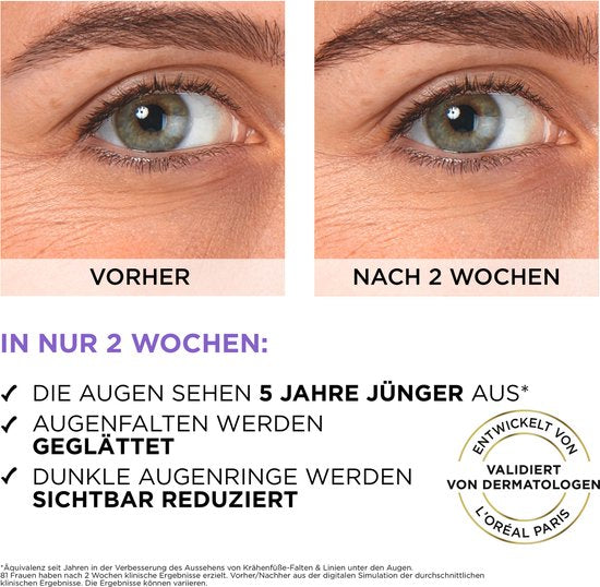 L'ORÉAL PARIS Oogserum Revitalift Filler Hyaluron + cafeïne, 20 ml