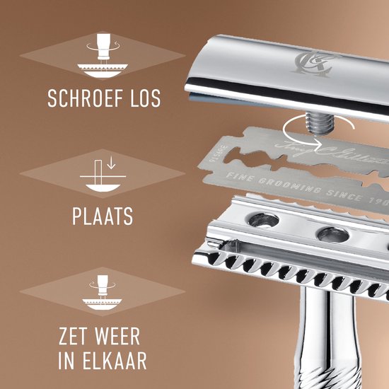 King C. Gillette Double Edge Safety Scheermes - 5 Scheermesjes