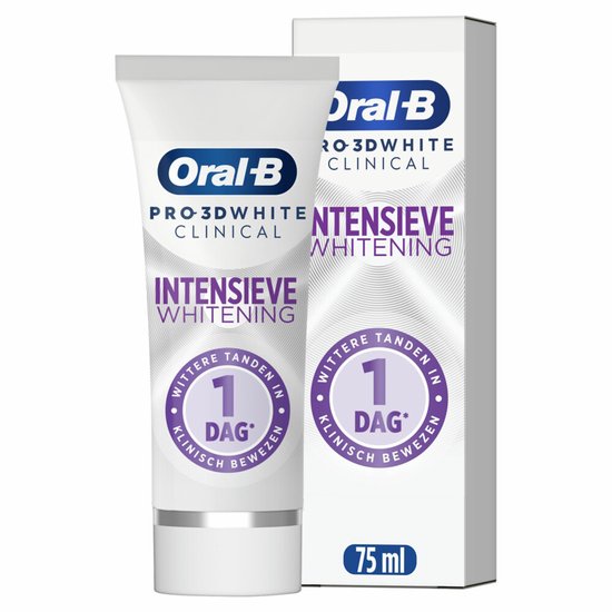 Oral-B 3D White Clinical Radiant White tandpasta - 6 x 75 ml