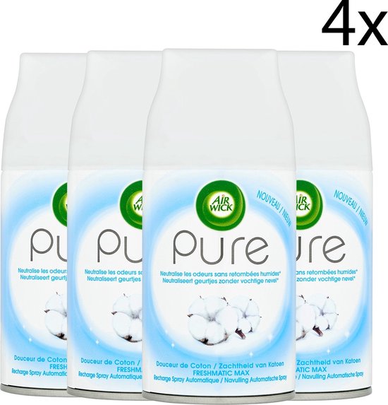 Air Wick Soft Cotton - 4 x 250ml