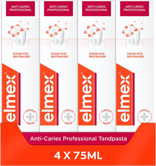 Elmex Anti Cariës Professional Tandpasta - 4 x 75ml