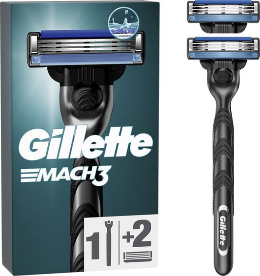 Gillette Mach3 - Système de rasage et 2 lames de rasoir