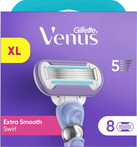 Lames de rasoir Gillette Venus Extra Smooth Swirl pour femmes - 8 recharges