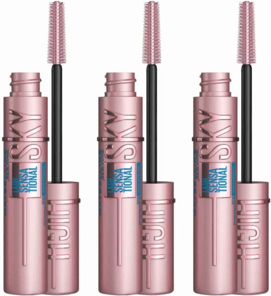 Maybelline Lash Sensational Sky High Mascara Waterproof Very Black 3 pieces