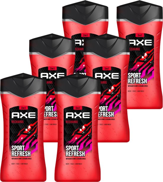 Axe 3-in-1 Douchegel Recharge - 6 x 250 ml