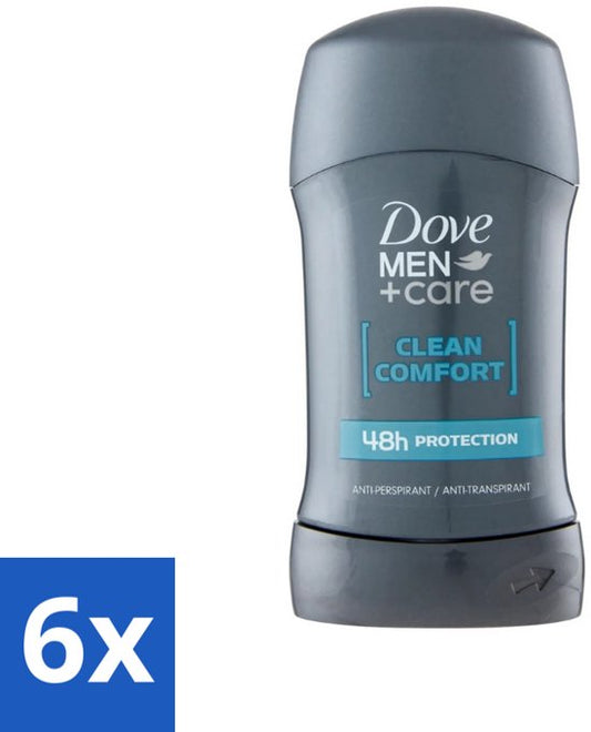 Déodorant Dove Stick Clean Comfort Soft Protection 50 ml - 6 pièces