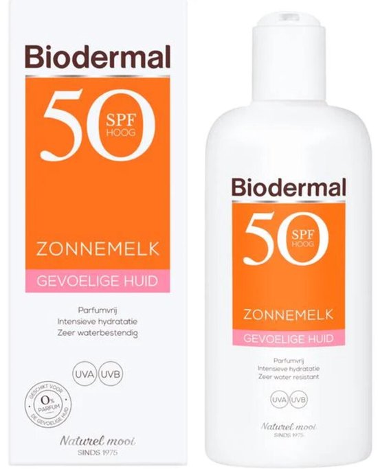 Biodermal Gevoelige Huid Zonnemelk SPF 50+ 200 ml