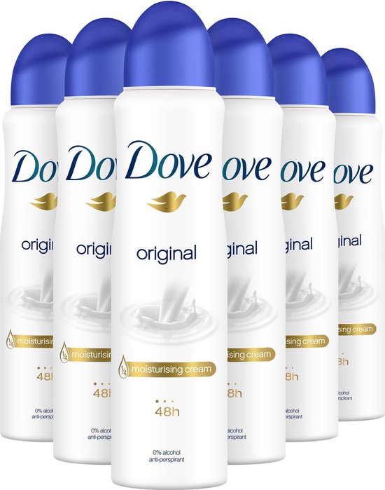 Dove Original Anti-transpirant Spray Vrouw - 6 x 250 ml - Voordeelverpakking Merk:Dove • Serie:Dove Original • 4,5 Bekijk 198 reviews • Delen • Rapporteer