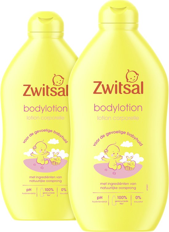 Zwitsal Baby Body Lotion - 2 x 400 ml - Value Pack