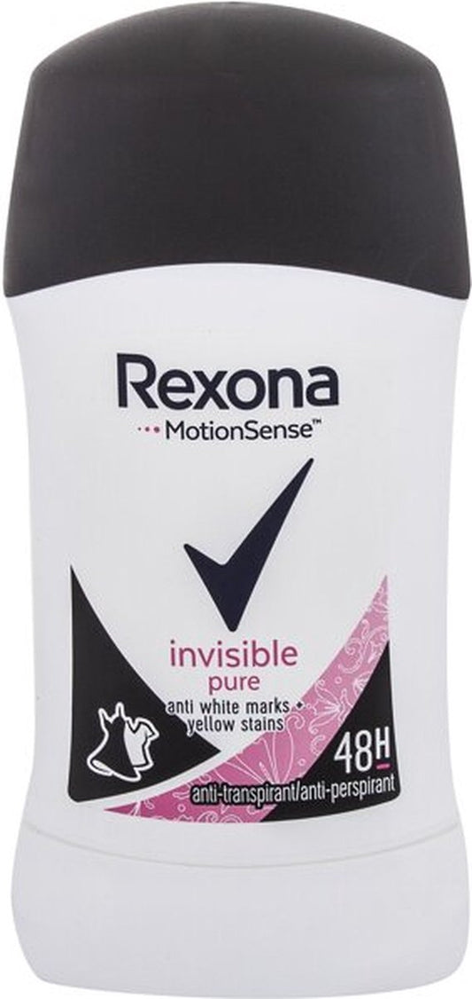 6 x Rexona Deodorant Stick - Invisible Pure - 40ml