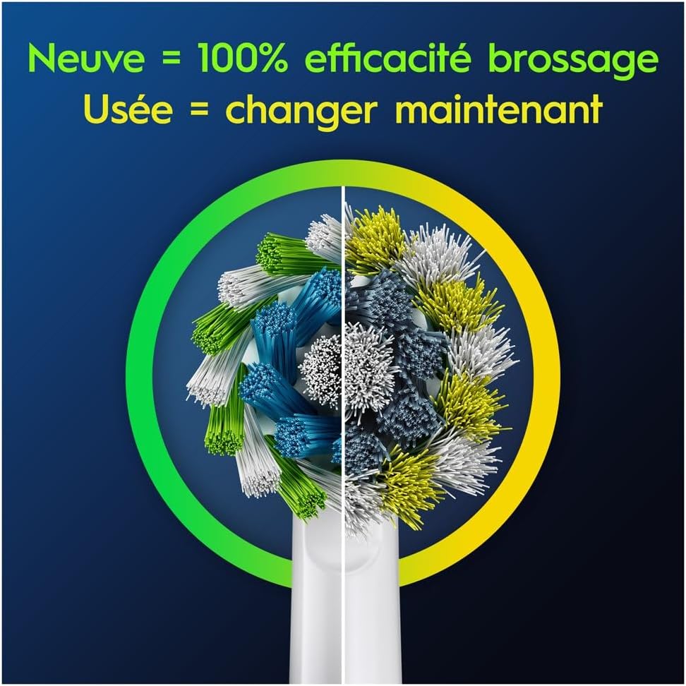 Oral-B Pro Cross Action Brushes for Electric Toothbrushes, Pack of 8