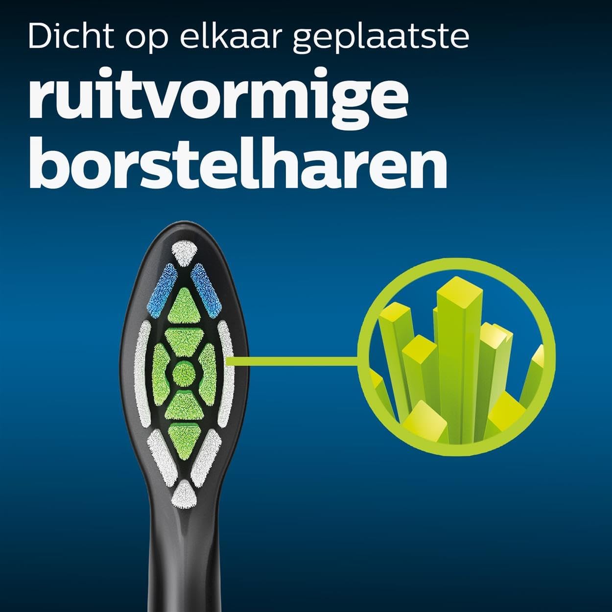 Philips Sonicare W2 Optimal White Opzetborstels - 8 Stuks - Zwart