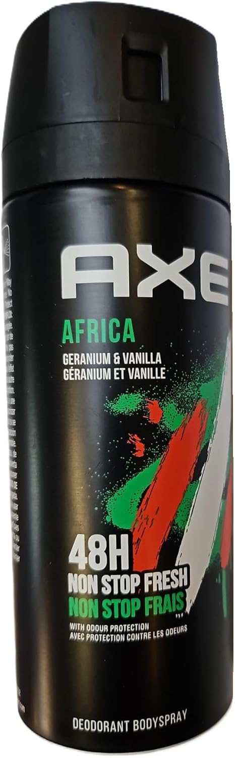6 x Ax Men Deodorant/Body Spray "Africa" - 150 ml