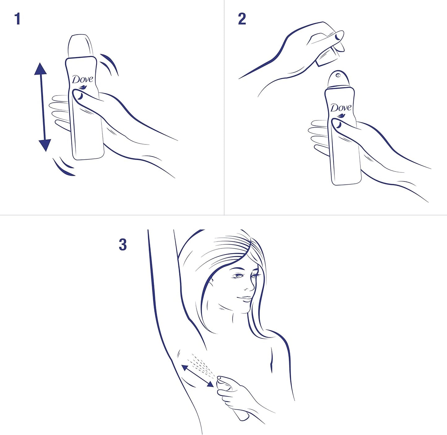 Dove Açaí Berry & Waterlily Anti-Transpirant Deodorant Spray - 6 x 150 ml - Voordeelverpakking