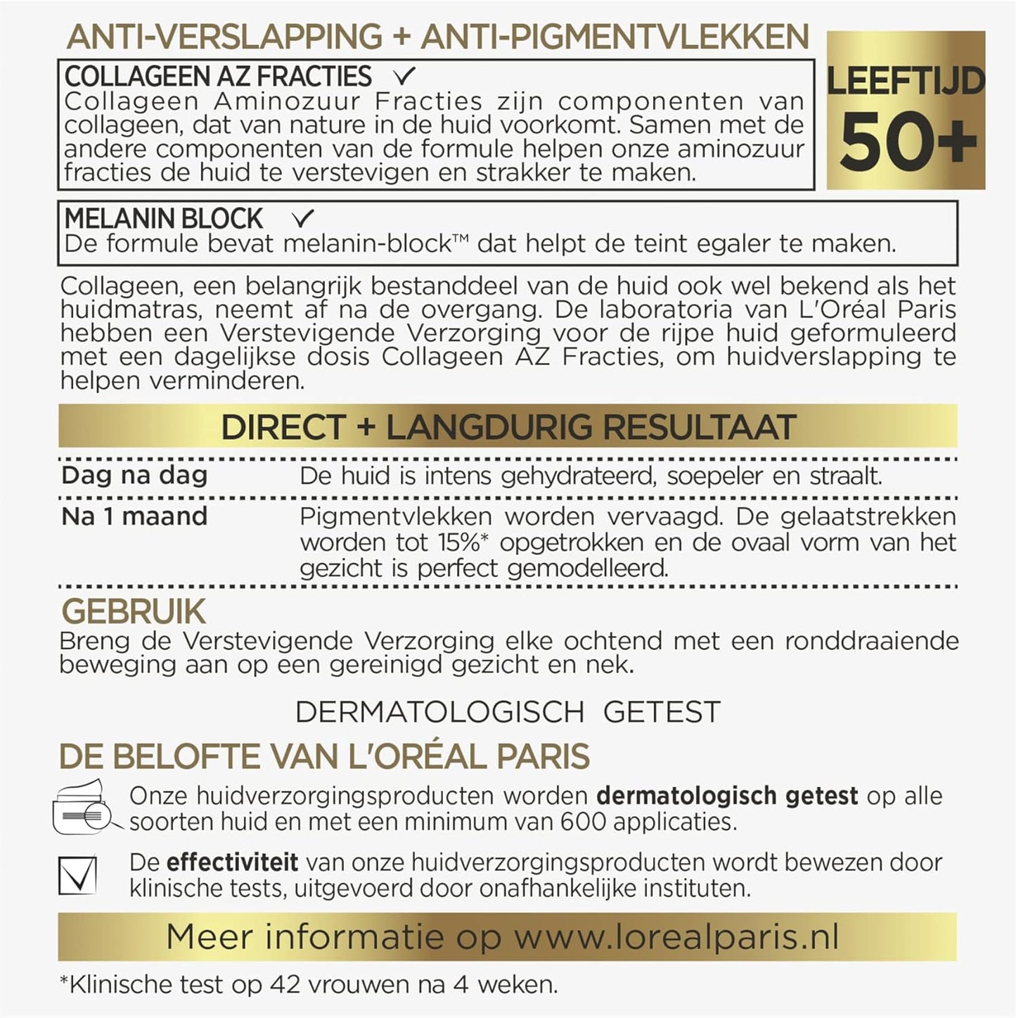 L’Oréal Paris Age Perfect Dagcrème Anti-verslapping en-pigmentvlekken - Rijpe huid - 50ml