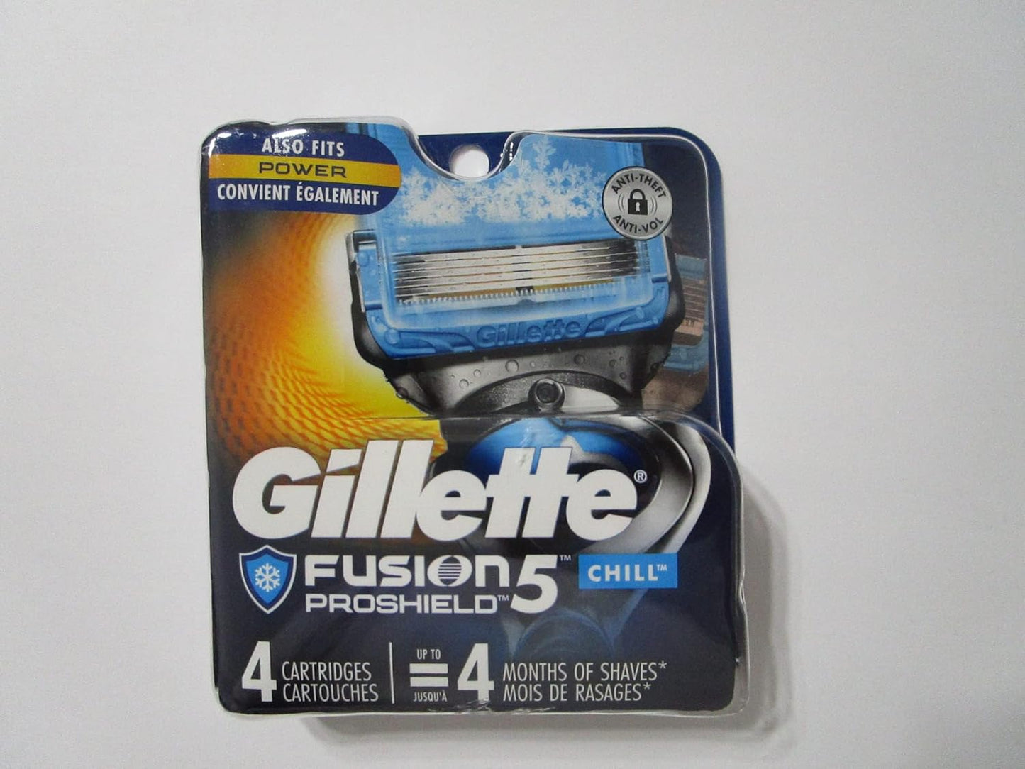 Cartouches Gillette Fusion Proshield Chill, 4 unités
