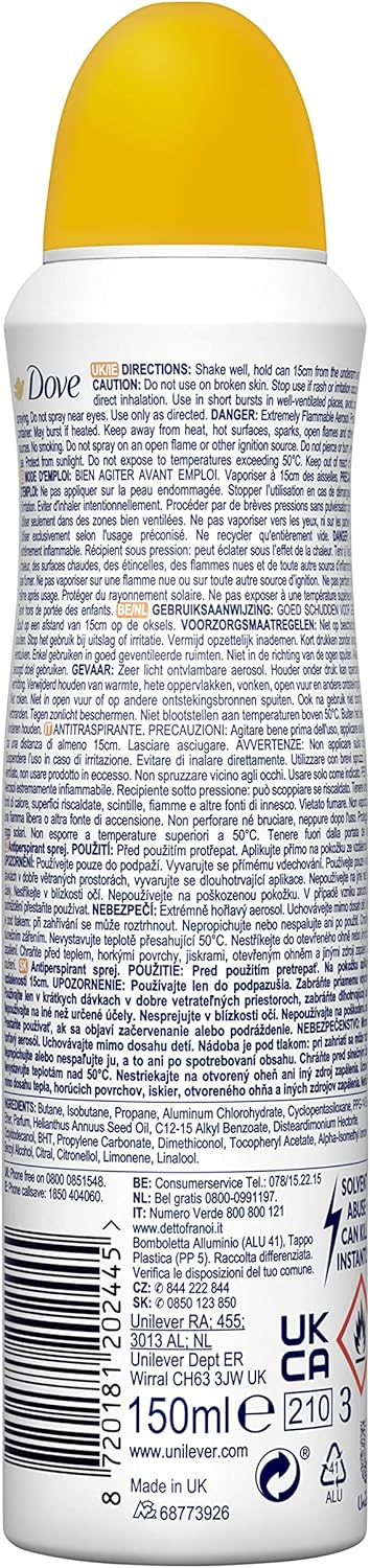 Dove Go Fresh Passievrucht & Citroengras Deodorant 6x150 ml