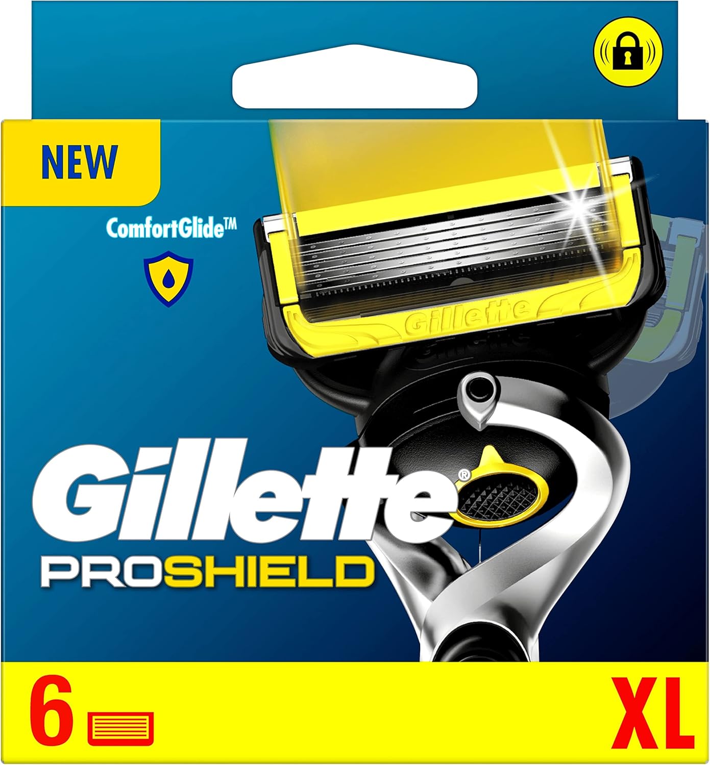 Lames de rasoir Gillette Proshield pour homme, 6 lames de rechange