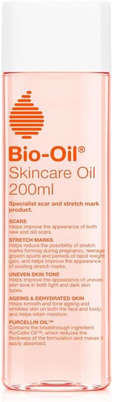 Skin care oil improves the appearance of scars, bio-oil stretch marks and skin tone - 1 x 200 ml