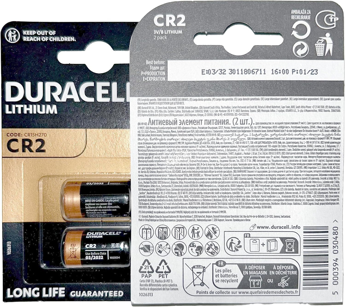 Duracell CR2 Batteries