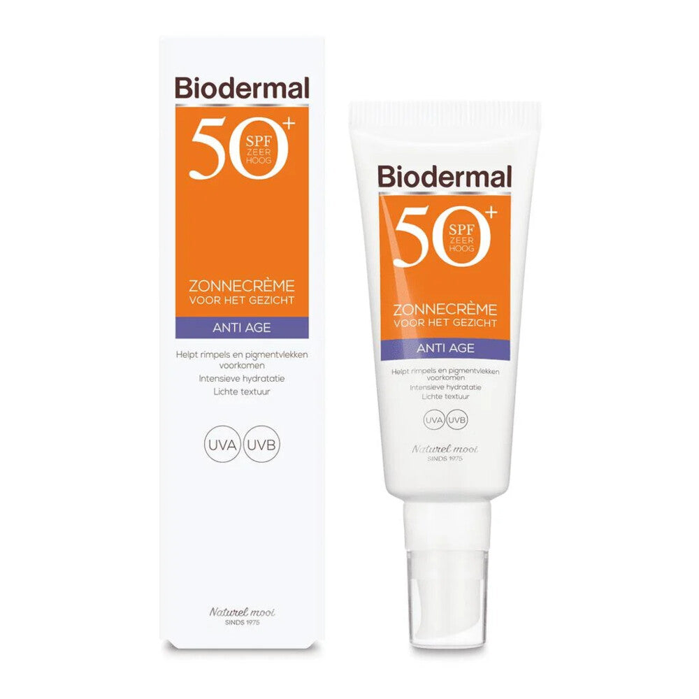 Crème solaire visage anti-âge Biodermal SPF 50+ 40 ml