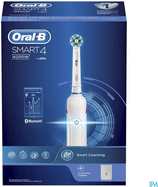 Oral-B Smart 4100S - Elektrische Tandenborstel - Wit