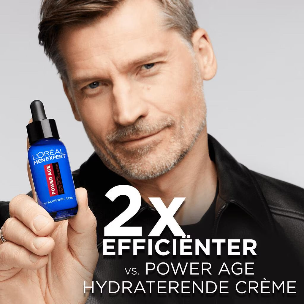 2x L'Oreal Paris Men Expert Power Age Serum Hyaluronzuur - 30 ML