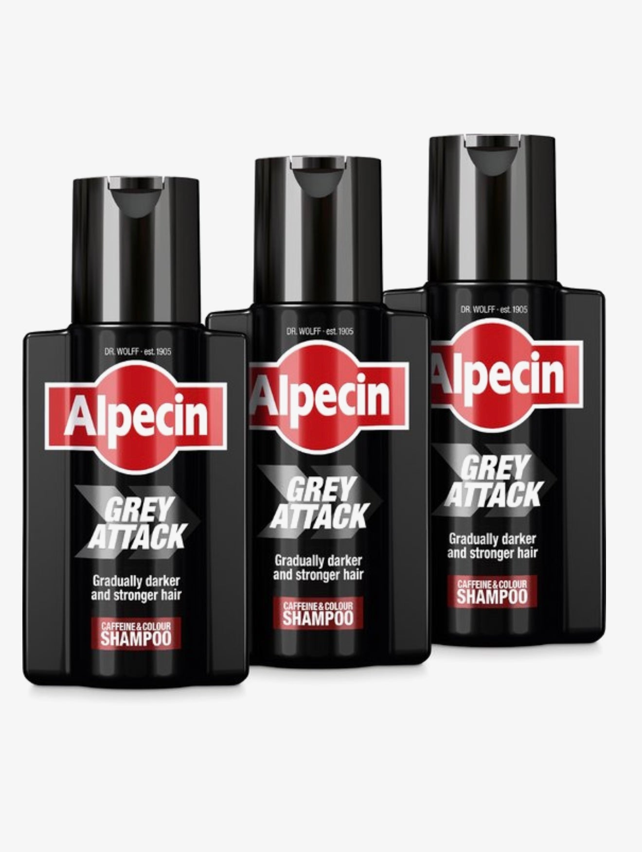 3 x Alpecin Grey Attack Shampoo 200 ML