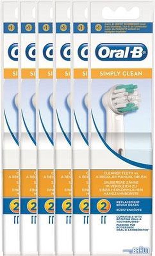 10x Oral B Opzetborstels Easy Clean