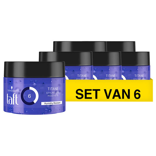 Schwarzkopf Taft Titane Power Gel – 6 x 150 ml – Pack économique
