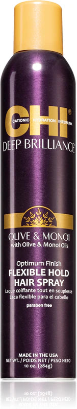 CHI - Spray tenue souple Deep Brilliance Olive & Monoï - 284 g