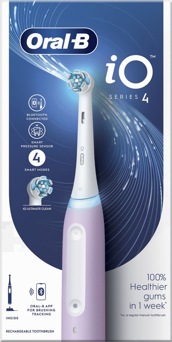 Oral-B iO 4 - Elektrische tandenborstel - Lavendel